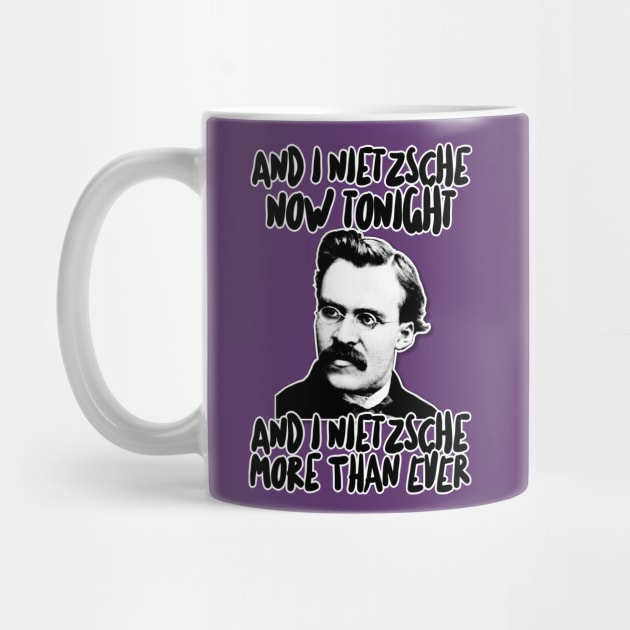 Friedrich Wilhelm Nietzsche Humor Lyric - Retro Styled Graphic Design by DankFutura